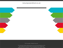 Tablet Screenshot of leisurepowerdirect.co.uk